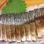 Ebi zushi - 炙り鯖。