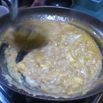 かき混ぜる・・・