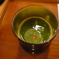 三友居 高輪店 - 吸物　冷やし　おくらトロロ　順才　雲丹