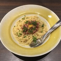 馬桜 銀座通り店 - 桜納豆パスタ