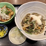 Masanoya - 豚ばら生姜焼き丼とおろし山菜蕎麦900円税込