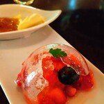 レストラン＆ラウンジ eu - ベリーのシャンパンゼリーのスノードーム風