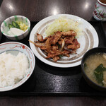 ときわ食堂 - 生姜肉炒め定食