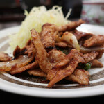 ときわ食堂 - 生姜肉炒め定食
