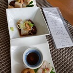Soba Dining 蕎花 - ランチコースの前菜