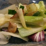 鮨 波づき - 鮪の油と下仁田ねぎのサラダ