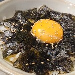 0秒レモンサワー 仙台ホルモン焼肉酒場 ときわ亭 - 塩ホルモン専用 玉子かけご飯 海苔付き