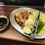とり長食堂 - かしわホルモン×2人前