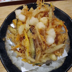 博多天ぷら やまや - 2020.08.22海の幸定食の「小柱かき揚げ」
