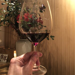 鳥しき - 赤グラス