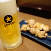 鳥政 - 冷えたビール2杯目