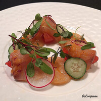 DADA - 間八と帆立貝柱のｻﾗﾀﾞ