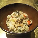 シャテーニュ - 牡蠣と野菜の炊き込みご飯