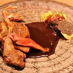 ラチュレ - 北海道産鳩　レバーを使ったソース