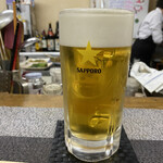 ごはんばー - 挨拶代わりの生ビール