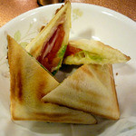 ホットサンドハムチーズ野菜