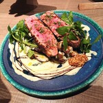 キッチンリブス - 鴨ムネ肉のオーブン焼きゴルゴンゾーラソース