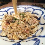 キッチンリブス - 木の子とレンコンのカルボナーラトリュフ風味スパゲティー