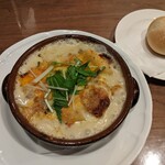 ミスターとフライパン - 牡蠣とホウレン草のグラタン（1570円）