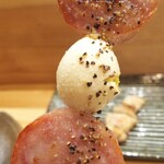 焼き鳥 ばかちん - 今年の〆ハム