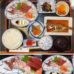 花友食堂 - （松）さしみ定食1,800円。花友食堂(西尾市吉良町)