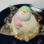 不二家  穂高店 - 可愛い雪だるまケーキ