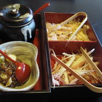 とうふ屋うかい - ネギ味噌　おかか　茗荷