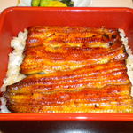 割烹 蒲焼 大沼 - 酒宴後の鰻重（上）