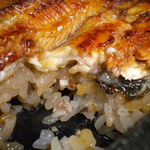 割烹 蒲焼 大沼 - 蒲焼の厚みご飯に量