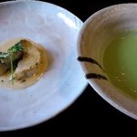 紫ぜん - 本日の魚料理とスープ