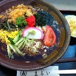 まるいうどん - 冷やしたぬきうどん　980円