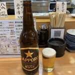 串天ぷら おでん 満ぞく屋 - 瓶ビール(大)♪