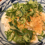 丸亀製麺 - いつもの味変を堪能。この後鮭の出汁茶漬けが最高！