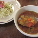 小さな街の食堂 cafe MISTY - ミネストローネと、コールスロー～カリカリベーコン～