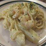 小さな街の食堂 cafe MISTY - 選べるパスタ①じゃがいもとエビのジェノベーゼクリームパスタ
