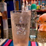 スモーレスト・バー  - 東京スカイツリーカクテル。SKYYウォッカ、桜リキュール、吾妻ラムネを使い、春のうららの隅田川をイメージ