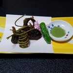 味処 高崎 - ごり唐揚げ（二匹）