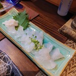 鳥幸 - 釣り平目刺身