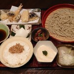蕎麦処 みかわ - 季節の天ぷらとろろ御膳