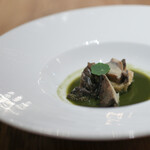 Itsuki - 2020年12月再訪：Antipast 鮑 海老芋 ちぢみ法蓮草☆