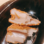 温石 - 齧るとこんな感じです