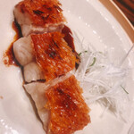 温石 - 金目鯛の炭火焼き。この皮だけを北京ダックみたいにして食べたい