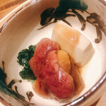 温石 - 真鴨の治部煮風。磐田の海老芋添え