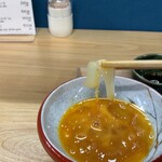 食堂あおり - 玉子をくぐらせていただきます。