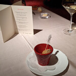 ロゼット - 鮑のベニエ、肝ソース