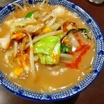 カラ助 - 野菜たっぷりつけ麺(つけ汁辛味無し)