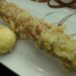 丸亀製麺 - 半熟玉子 ＆ ちくわの天ぷら