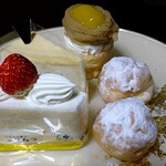 マサムラ - ショートケーキ・レアチーズ・ベビーシュークリーム・モンブラン 