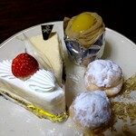 マサムラ - ショートケーキ・ベビーシュークリーム・レアチーズ・モンブラン
