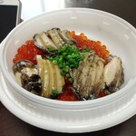 なか卯 - イクラアワビ丼3倍盛り